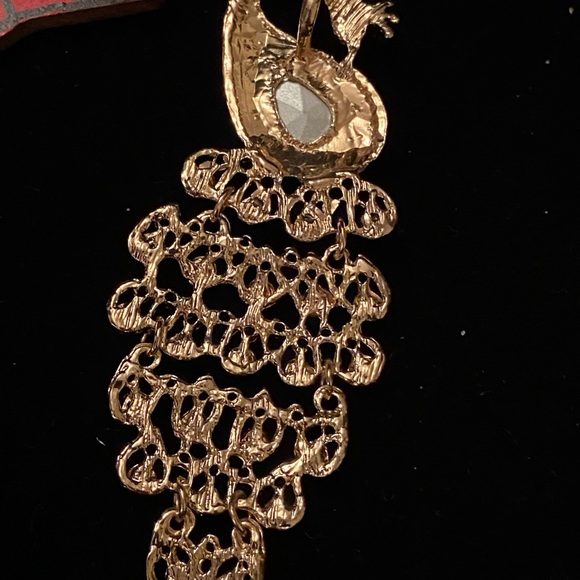 Lot of 10 various Brooches or Pendants jewelry crystal bird Duck bow bug - Picture 11 of 11